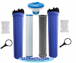 Conjunto Para Tratamento De Água de Cisternas e caixas GBF3000CF (Coliformes - Ferro - Escherichia coli)
